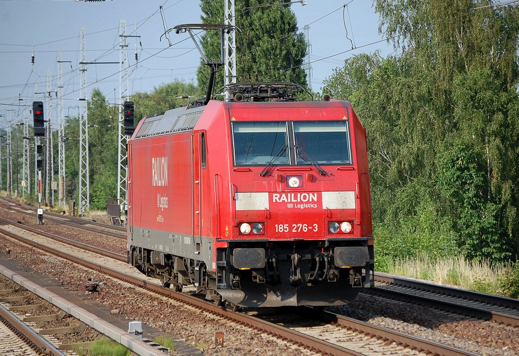 185 276-3 auf Leerfahrt Richtung Karower Kreuz Berlin, 02.07.10