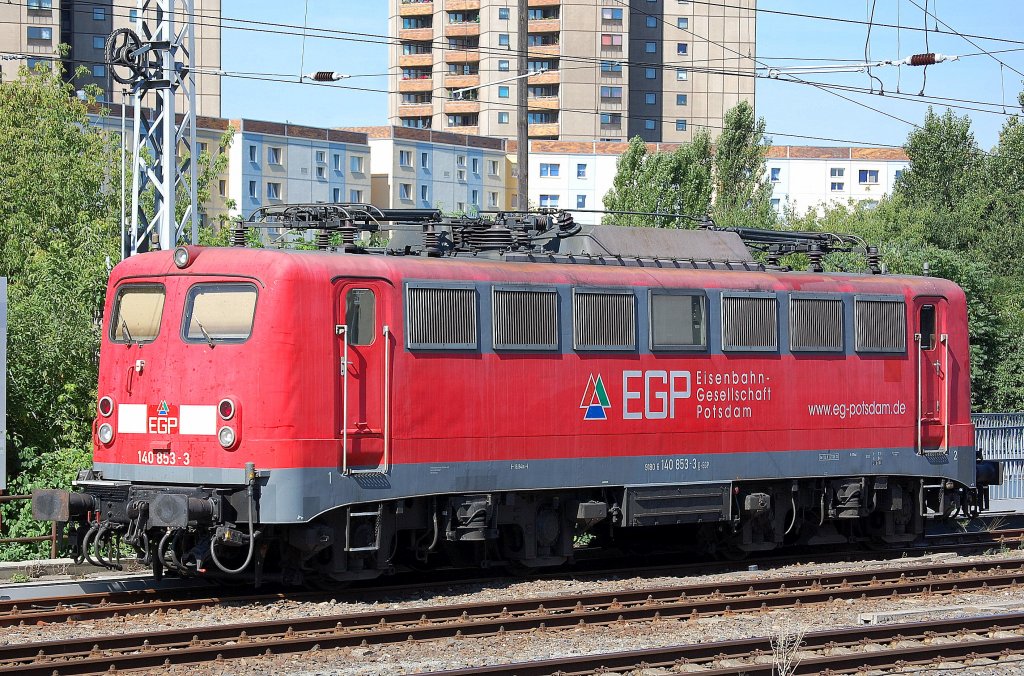 EGP 140 853-3 (91 80 6140 853-3 D-EGP, Henschel Bj.1972) am 24.07.13 abgestellt Berlin Greifswalder Str.