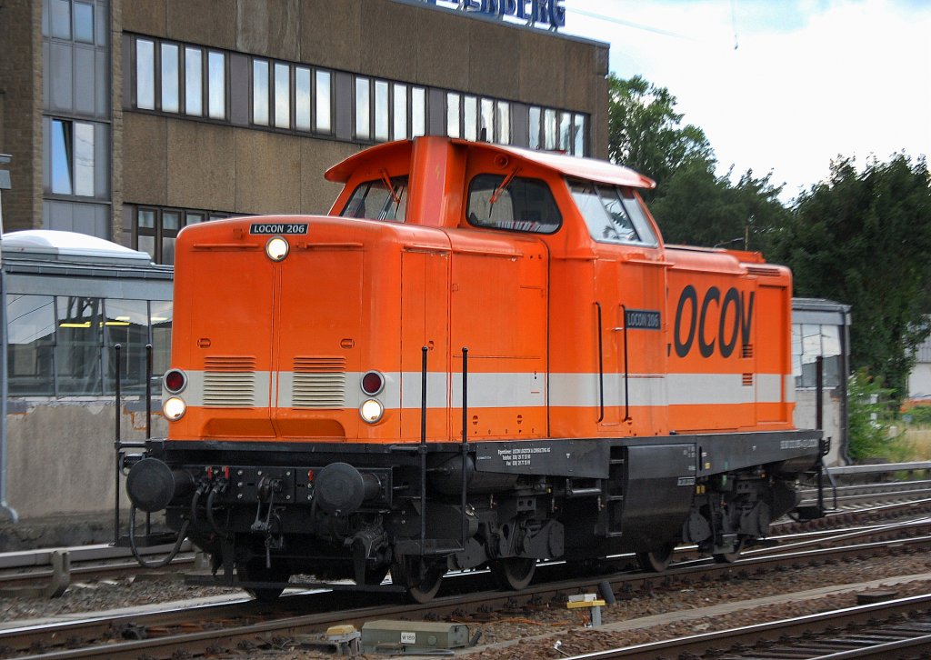 LOCON 206 (92 80 1212 095-4 D-LOCON, MaK Bj.1964) am 09.07.12 Bhf. Berlin-Lichtenberg.