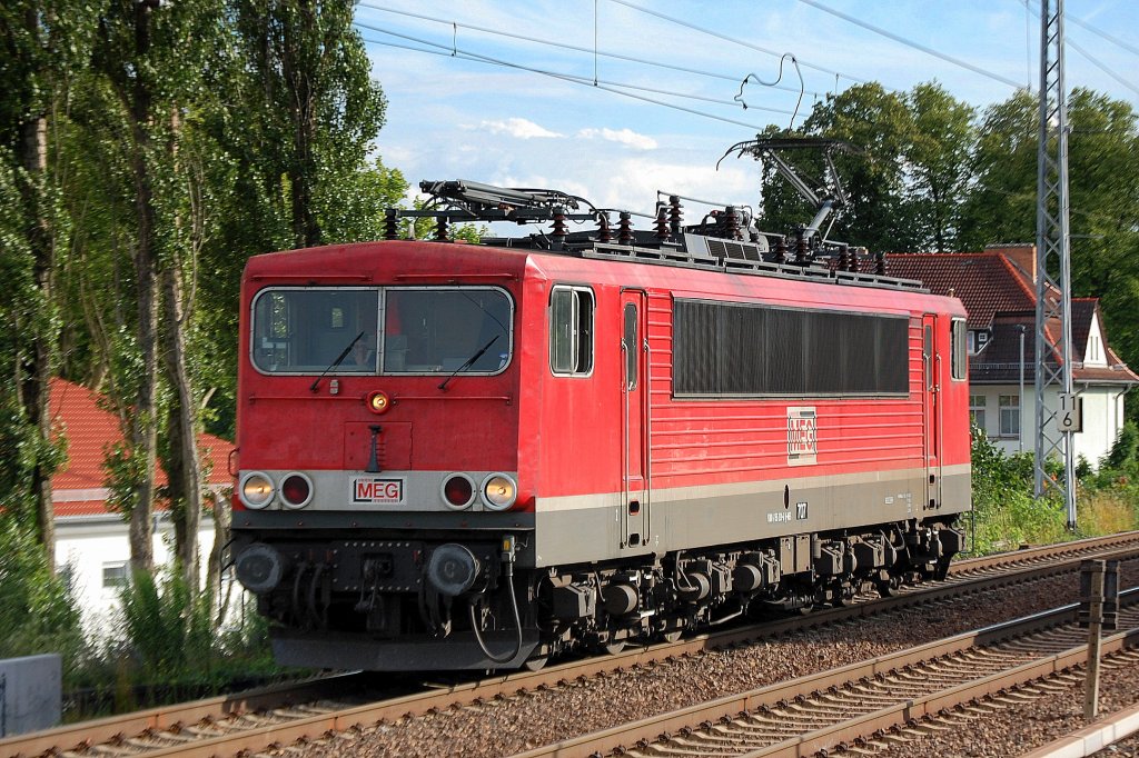 MEG 707 (91 80 6155 230-6 D-MEG, LEW Bj.1983) Richtung Bernau, 11.07.12 Berlin-Karow.