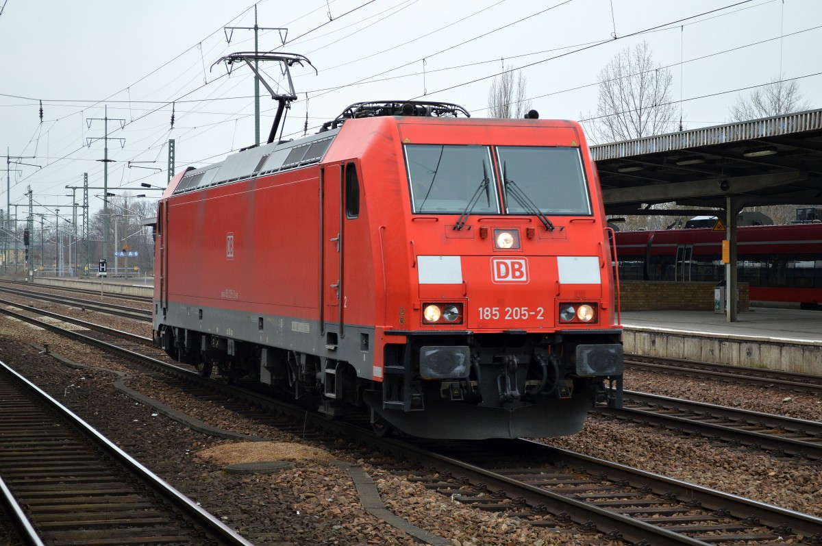 185 205-3 am 29.02.16 Bhf. Flughafen Berlin-Schönefeld. 