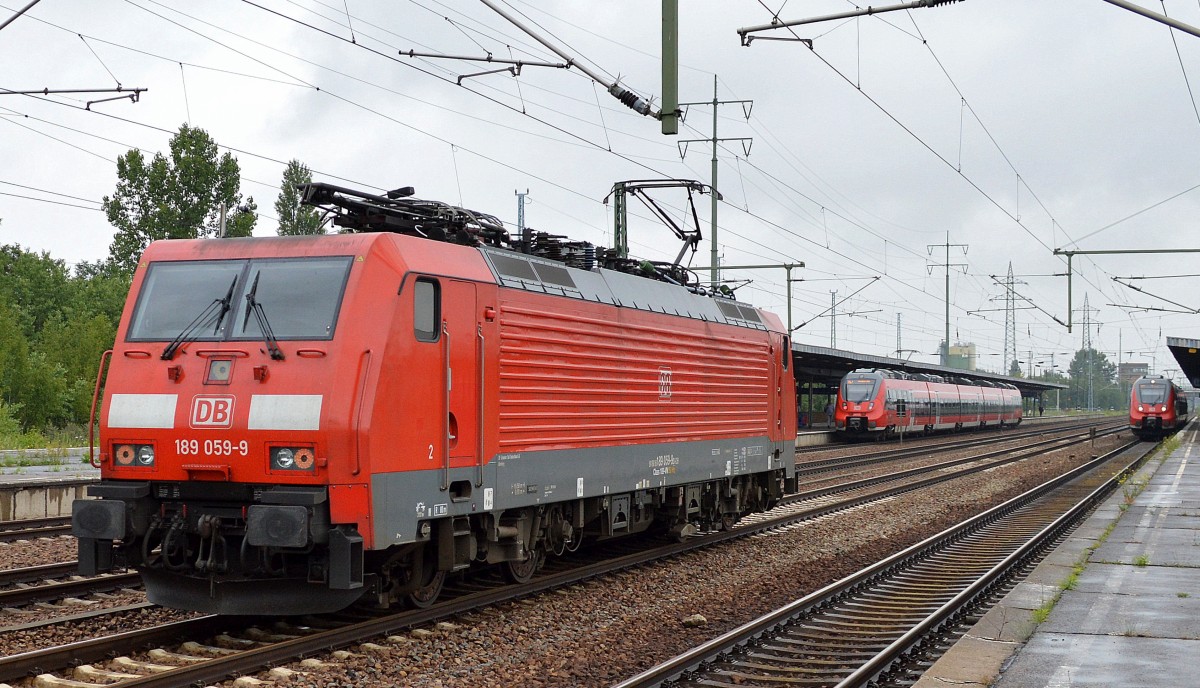 189 059-9 am 14.07.15 Bhf. Flughafen Berlin-Schönefeld.