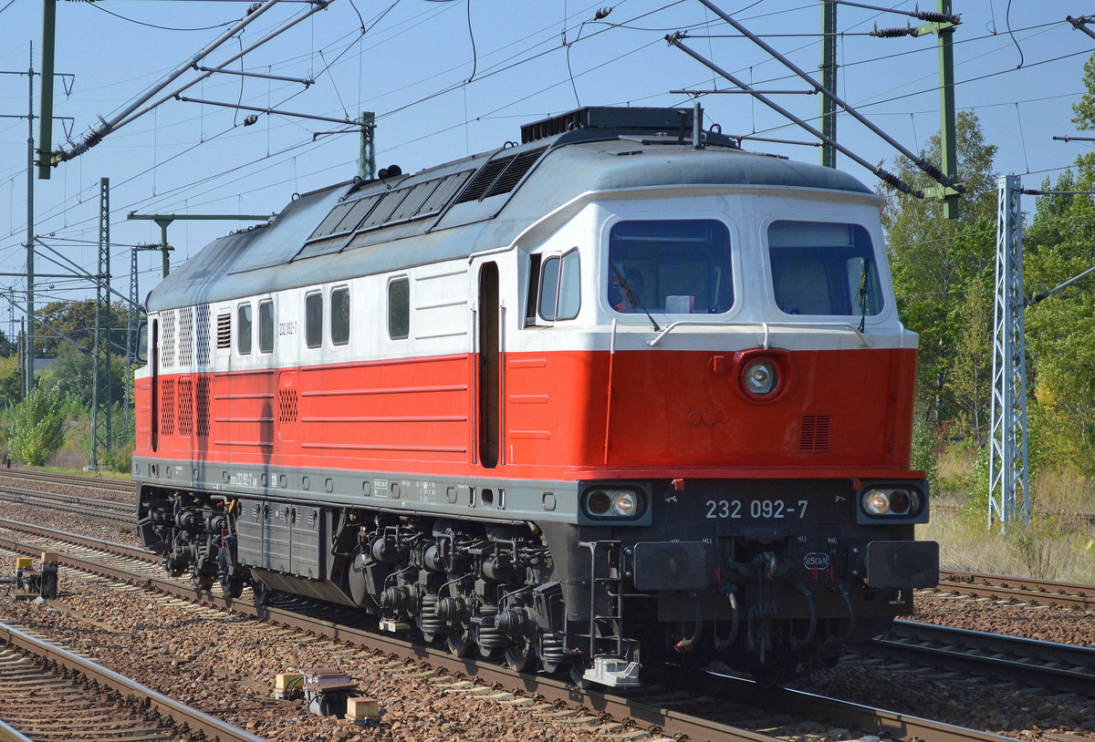 232 092-7 am 14.09.16 Bf. Flughafen Berlin-Schönefeld. 