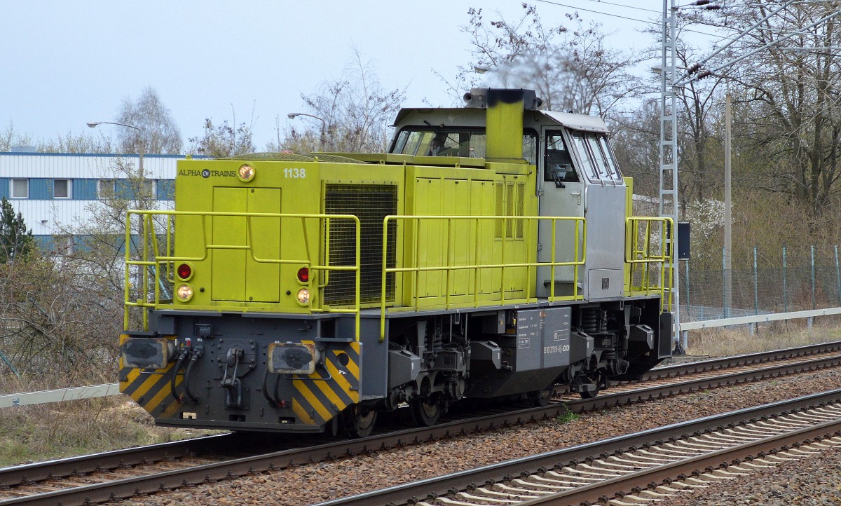 ATC Mietlok von LOCON 275 119-6 Richtung Oranienburg am 14.04.15 Mühlenbeck/Mönchmühle b.Berlin. 