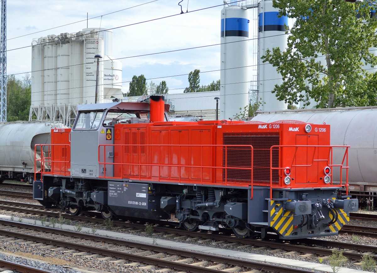 Auch schon längere Zeit für Locon tätig, diese MaK G 1206 (275 809-2) am 10.09.15 Berlin Greifswalder Str. 