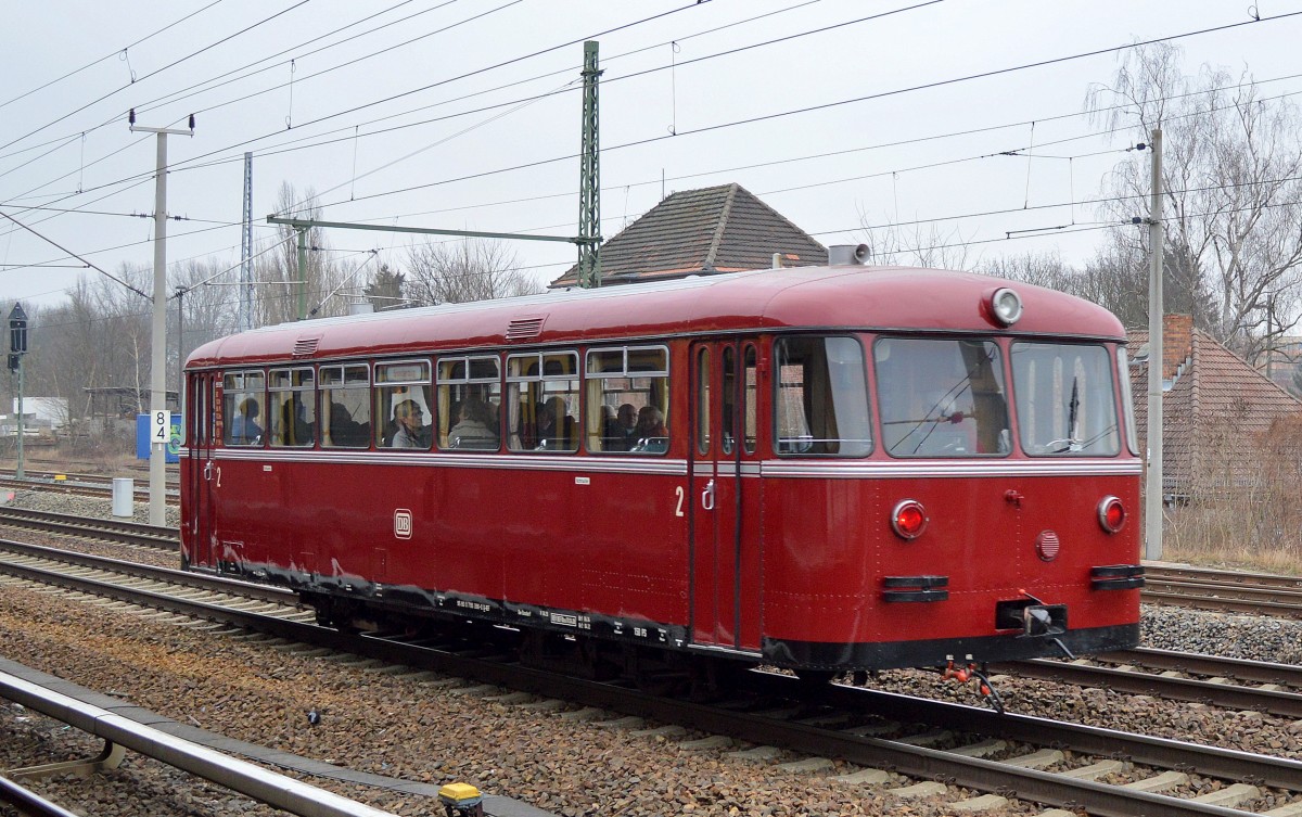 BEF 795 396-0 mit einer Sonderfahrt am 13.02.15 Berlin-Blankenburg Richtung Bernau.