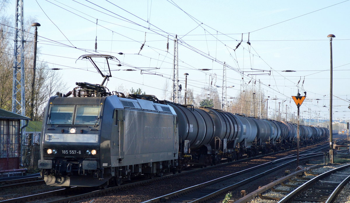 CTL mit der MRCE 185 557-6 und einem Kesselwagenzug (Dieselkraftstoff) am 29.11.17 Berlin-Hirschgarten.