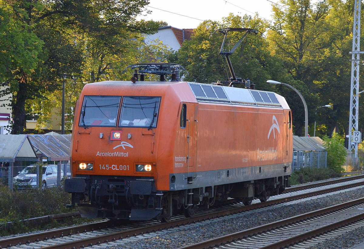 EKO-Trans mit 145-CL 001 (145 081-6) am 07.09.16 Eichwalde bei Berlin Richtung Königs Wusterhausen.