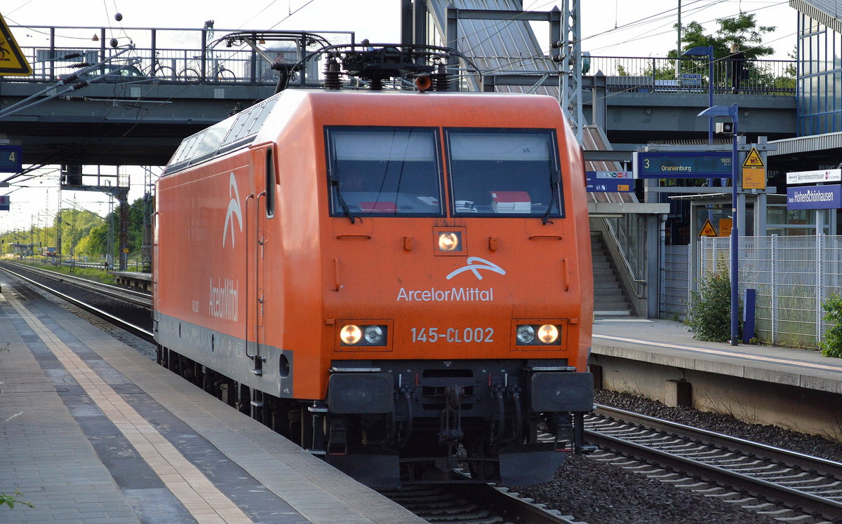 EKO Trans mit ihrer 145-CL 002 (145 082-4) am 14.06.17 Bf. Berlin-Hohenschönhausen.