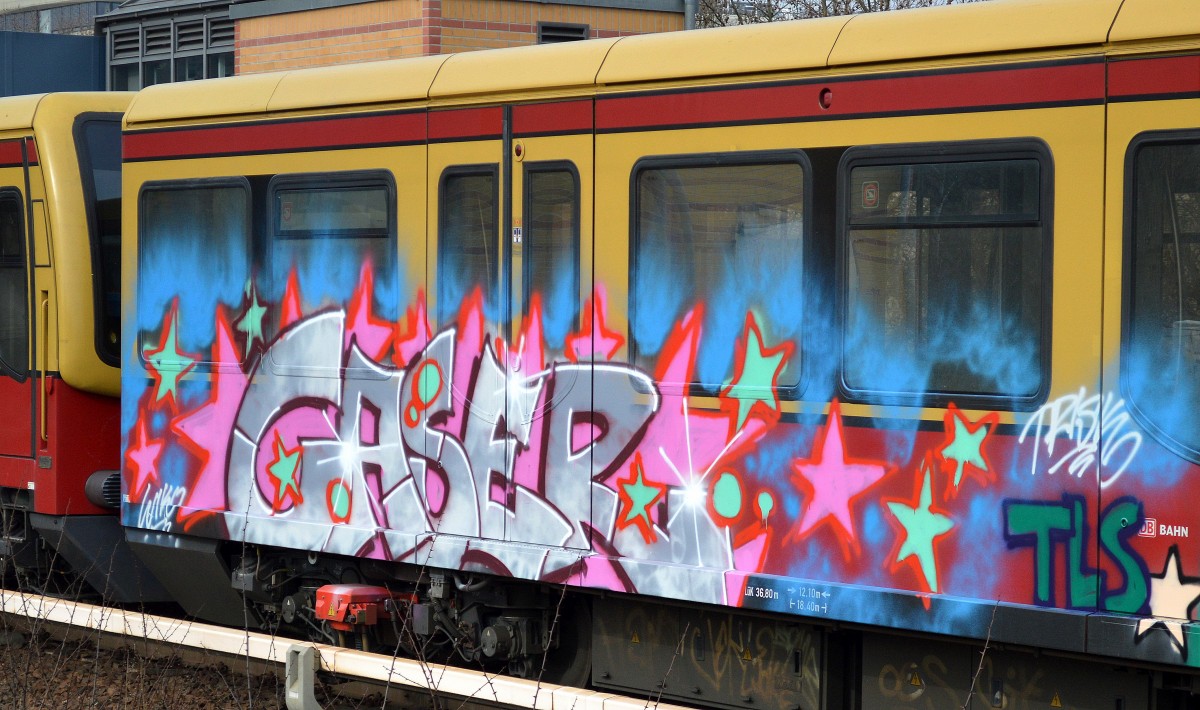 Graffiti, gesehen am 10.03.15 Berlin-Jungfernheide.