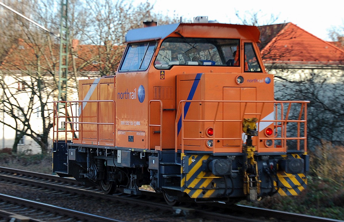 northrail Mietlok der DB (352 105-1) Richtung Nordosten auf dem Berliner Innenring Höhe Berlin-Jungfernheide 07.01.14