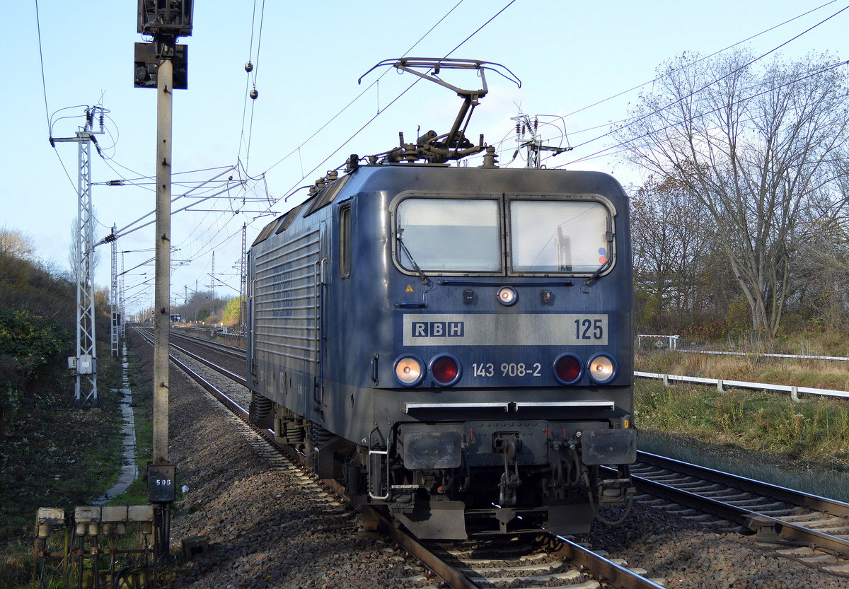 RBH 125/143 908-2 am 17.11.17 Bf. Berlin-Hohenschönhausen. 