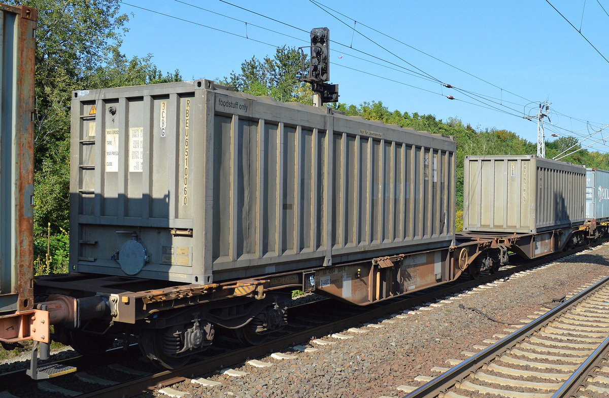 Spezial-Container ausschließlich für Lebensmitteltransporte (foodstuff only) am 05.09.17 Bf. Berlin-Hohenschönhausen.
