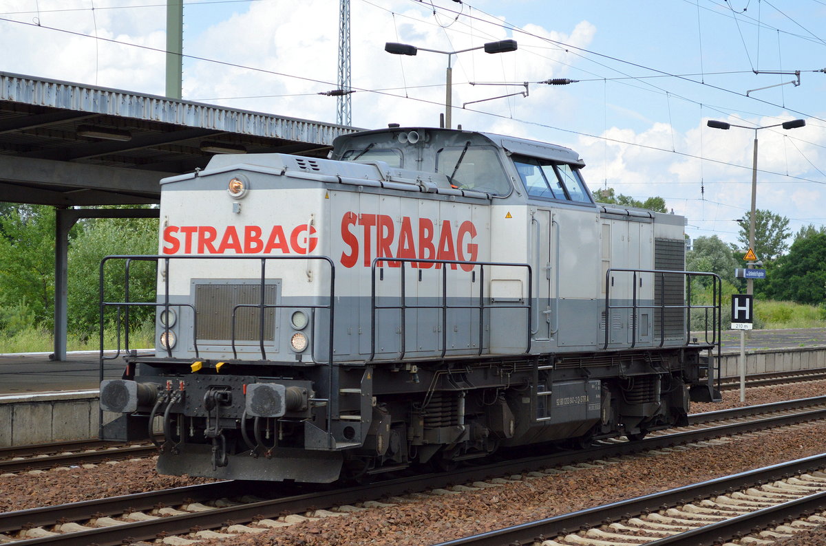 STRABAG 203 841-2 am 29.06.16 Bf. Flughafen Berlin-Schönefeld.