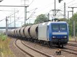 EKO-Trans 145-CL 201 (91 80 6145 097-2 D-ATLD) mit Silostaubwagen (Steinkohlestaub), 12.08.11 Bhf.