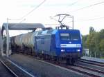 Alpha Trains Leasinglok RBH 202 / 145-CL 202 (91 80 6145 098-0 D-ATLD, ADtranz Bj.2001) mit Kesselwagenzug Richtung Berliner Innenstadt, 09.09.07 Berlin-Pankow.