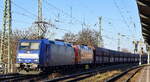 ArcelorMittal Eisenhüttenstadt Transport GmbH mit den geleasten ATLU Loks  185 508  [NVR-Nummer: 91 80 6185 508-9 D-ATLU] + der eigenen  145-CL 203  [NVR-Nummer: 91 80 6145 099-8 D-EKO]  und