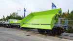 Spezialwagen ( Typ Sgs) der Fa OWS - Oberpfälzische Service GmbH für die SGL mit Heinmatbahnhof Weiden i.d.