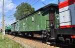 Schöner alter polnischer Bahndienstwagen (Wohnwagen) der Fa.