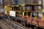 Dieser spezielle Bahndienstwagen mit der Aufschrift  Langschienen aus B�tzow  geh�rt der Fa.