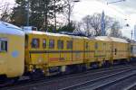 Ein Gleisbaumaschinenzug der Fa.
