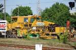 Universalschotterplaniermaschine P&T USP 2000 SWS der JumboTec GmbH am 13.05.08 Berlin-Blankenburg.