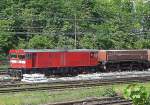 Eine echte Rarit�t waren die zwei Mehrsystemlokomotiven vom Typ Gmeinder E/DE, einst f�r die BVG (Berliner Verkehrsbetriebe) gebaut f�r Tunnel�berf�hrungen von S-Bahnfahrzeugen, dann Umwandlung in die