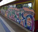 Graffiti an einer S2 S-Bhf.