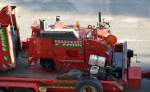 Asphaltfr�se der Fa. E.FEIND unbekannter Typ + Hersteller wird zum Einsatz gebracht am 14.08.13 Berlin-Pankow.