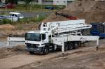 Das MB ACTROS Betonpumpenfahrzeug der Fa.