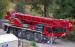 TADANO-FAUN ATF 70G-4 Fahrzeugkran der Vermietfirma LEX aus Berlin am 089.10.13 Berlin-Pankow.