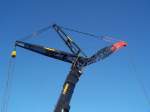 Hier der Gitterspitzenaufsatz des LIEBHERR LTM 1500 der Fa.