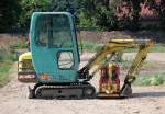 Minibagger AMMANN YANMAR Typ B15-3, 13.07.10 Berlin-Niedersch�nhausen.