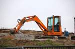 Ein AMMANN YANMAR Typ? der Baufirma KEMMER am 28.02.09 Gro�baustelle Berlin Ostkreuz.