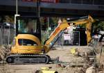 Ein Minibagger CAT 303C CR der Fa.