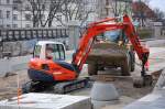 Leasingbaumaschine, ein Minibagger KUBOTA KX080-3 der Fa.