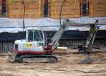 Ein TAKEUCHI TB 175 der Fa, Stump, 24.06.12 Berlin-Alexanderplatz.