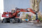 Ein ATLAS 1304 Mobilbagger der Fa.