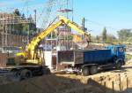 Ein �lterer CAT 212B FT der Fa.
