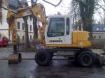 Ein LIEBHERR 310 Mobilbagger der Fa.