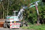 Ein LIEBHERR Mobilbagger A309 der Fa.