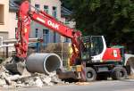HKL-Leasingbaumaschine, ein O&K Typ? Mobilbagger, Berliner Str.