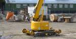 Auch ganz interessant ist diese zweiwegefähige hydraulische Hebebühne mit Raupenuntersatz im Einsatz beim Neubau der Fernbaustrecke Abschnitt Betriebsbahnhof Berlin-Schöneweide,