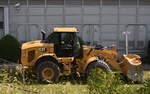 Ein CAT 950 GC Radlader (Mietbaumaschine) am 11.06.25 Berlin-Lichtenberg.