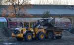 Ein Radlader VOLVO L120G der Fa.