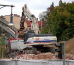 Ein KOMATSU PC340 Raupenbagger der Fa.