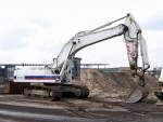 Dicker VOLVO Raupenbagger Typ? der Fa.