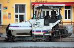Stra�enfertiger ABG titan Typ? der Baufirma EUROVIA beim asphaltieren Berliner Str.