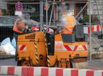 Tandemwalze Typ? der Baufirma MATTH�I, 29.05.09 Berlin-Kaiserdamm.