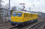 Schon seit 11/14 auf den Schienen, trotzdem sehe ich dieses DB Netz Dienstfahrzeug das erste Mal, es ist der relativ neue Diagnose Verbrennungstriebwagen vom Hersteller P&T (Abk.